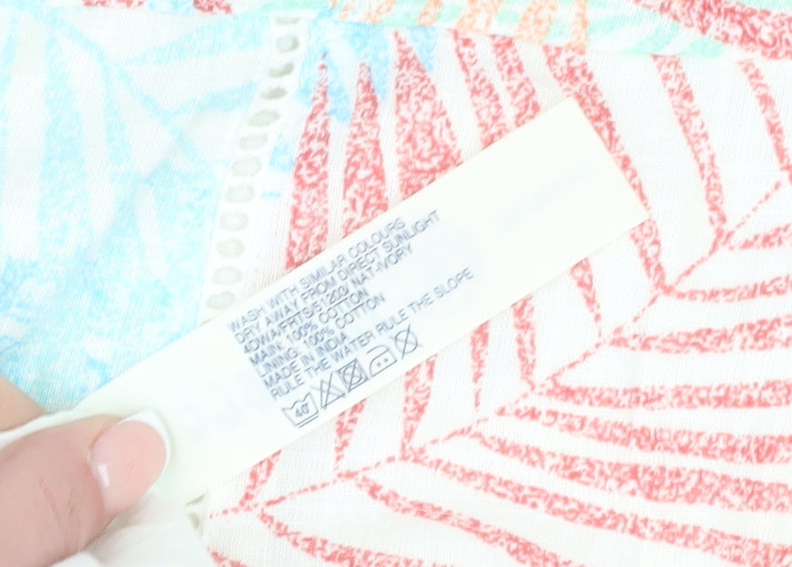 Fat Face Women's Multicolour Floral Skirt Size 8