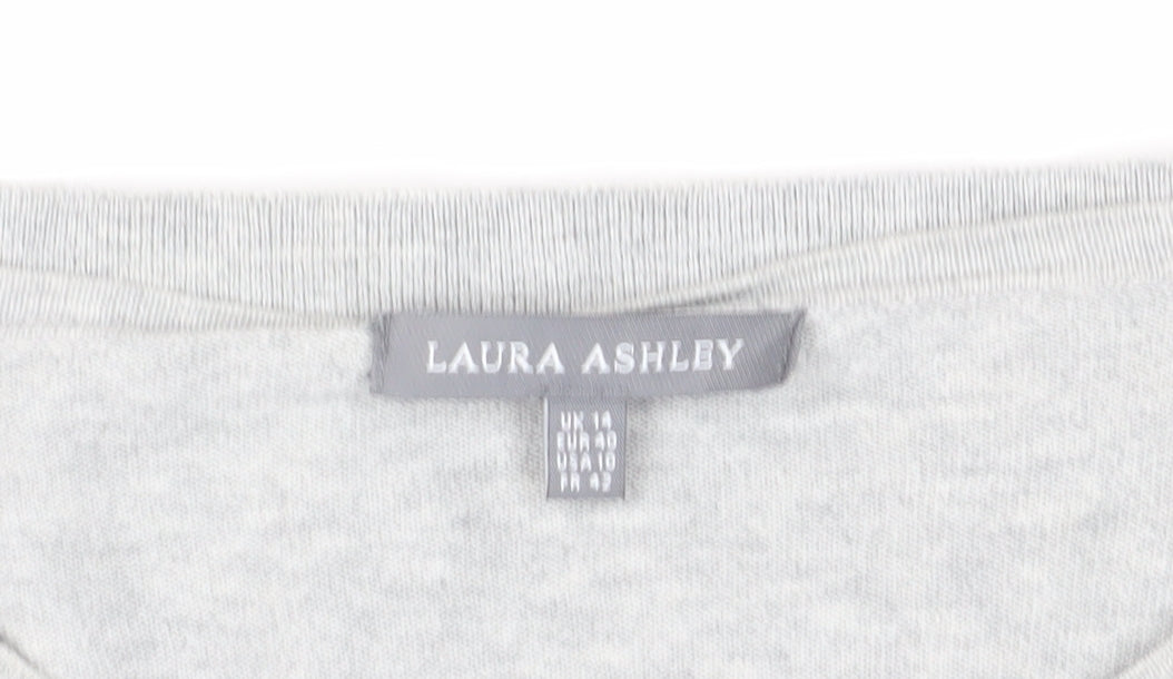 Laura Ashley Women's Grey Cardigan, Size 14