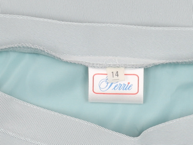 Ferrie Women's Blue Pencil Skirt Size 14