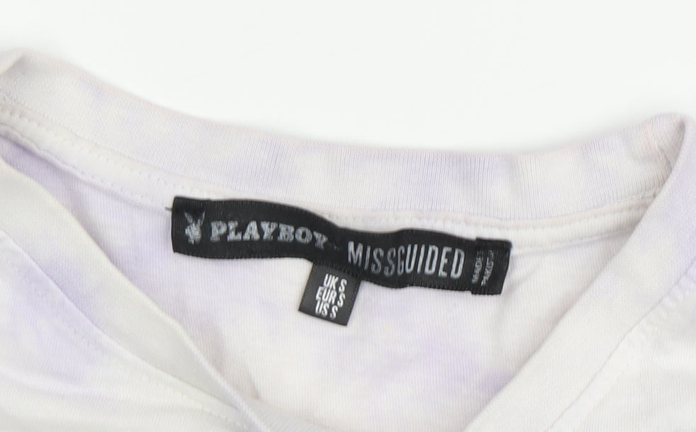 Playboy Missguided Unisex Multicoloured Graphic Tee S