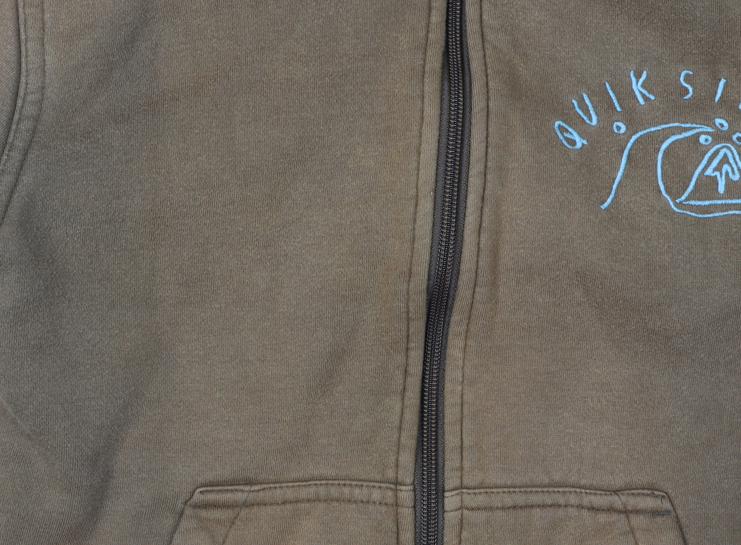 Quiksilver Boys' Brown Fleece Hoodie, Full Zip, 11-12 Years