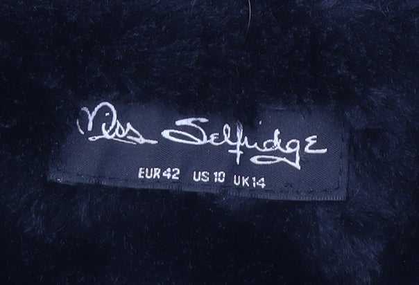 Miss Selfridge Women's Green Parka Coat Size 14