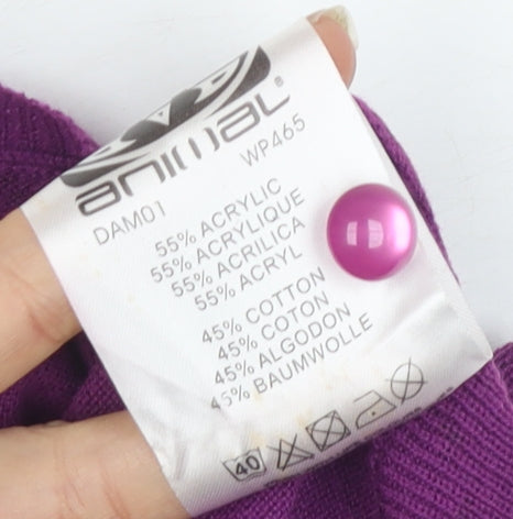 Animal Women's Purple Cardigan Polka Dot Size 10