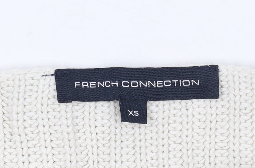 French Connection Women's Ivory XS Pullover Jumper