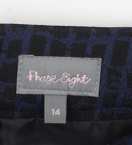 Phase Eight Women's Black Geometric Pencil Skirt