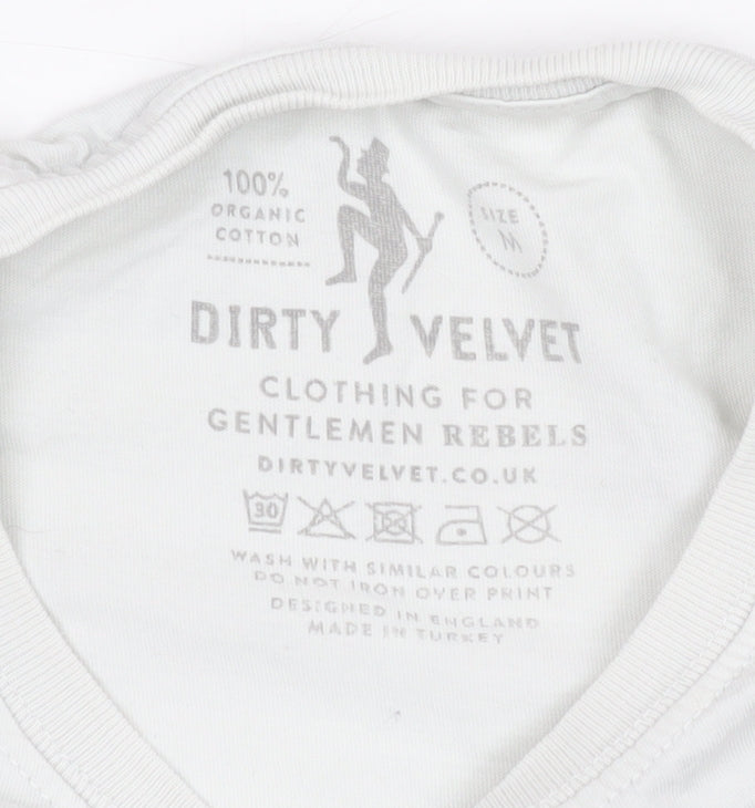 Dirty Velvet Unisex White Animal T-Shirt Medium