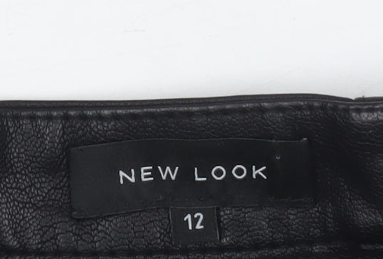 New Look Women's Black Knee Length Pencil Skirt Size 12