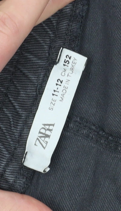 Zara Girls Black Jogger Trousers 11-12 Years
