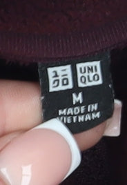 Uniqlo Women's Red Basic Fleece Jacket M