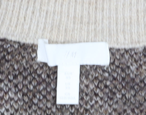 H&M Women’s Beige Animal Print Cardigan XS