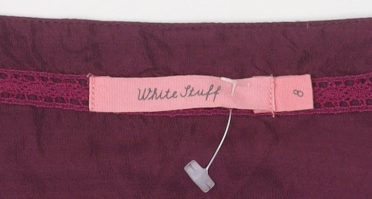 White Stuff Women's Purple Pencil Skirt UK Size 8