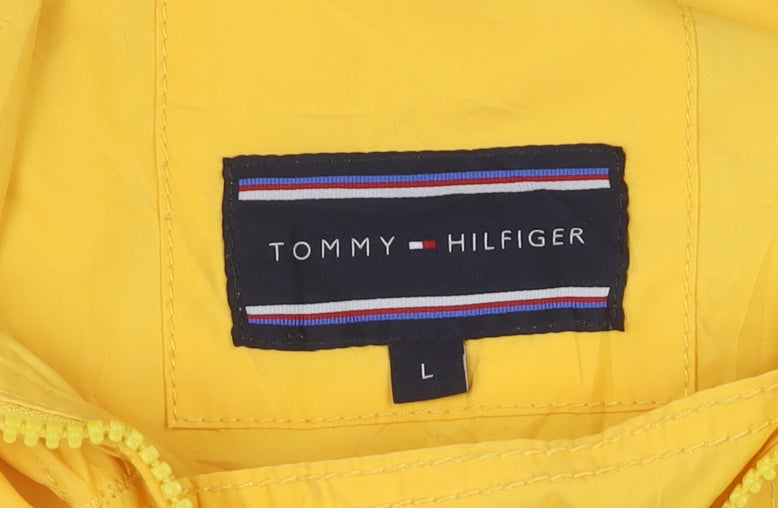 Tommy Hilfiger Men's Yellow Windbreaker Jacket L