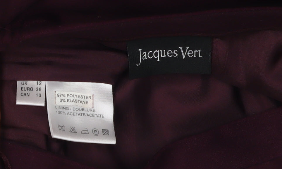 Jacques Vert Women's Purple Long Flare Skirt Size 12