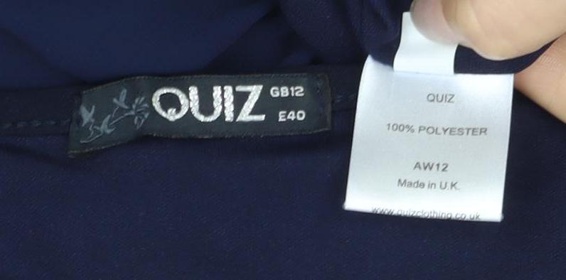 Zino Women's Blue Kimono Style Blouse, Size 14