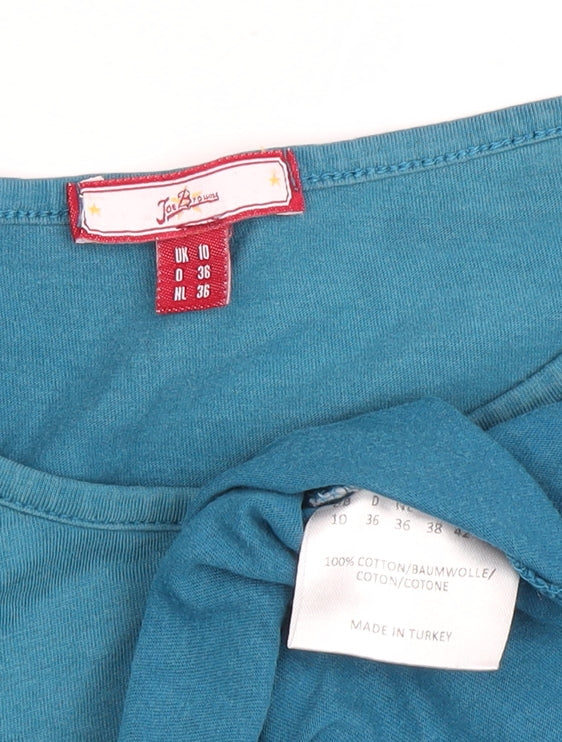Joe Browns Women's Blue Long Sleeve Basic T-Shirt UK 10