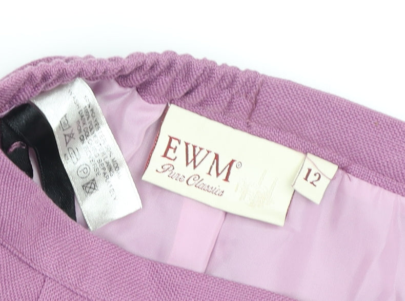 EWM Women's Pink Midi Pencil Skirt Size 12