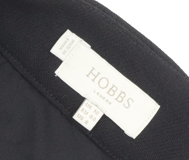 Hobbs Black Wool Pencil Skirt, UK 12, Formal Wear
