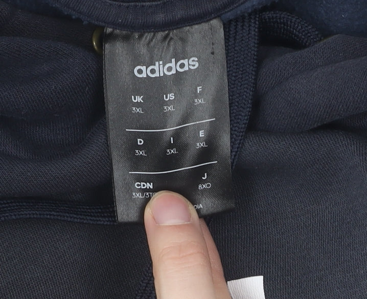 Adidas Men's Black 3XL Pullover Hoodie