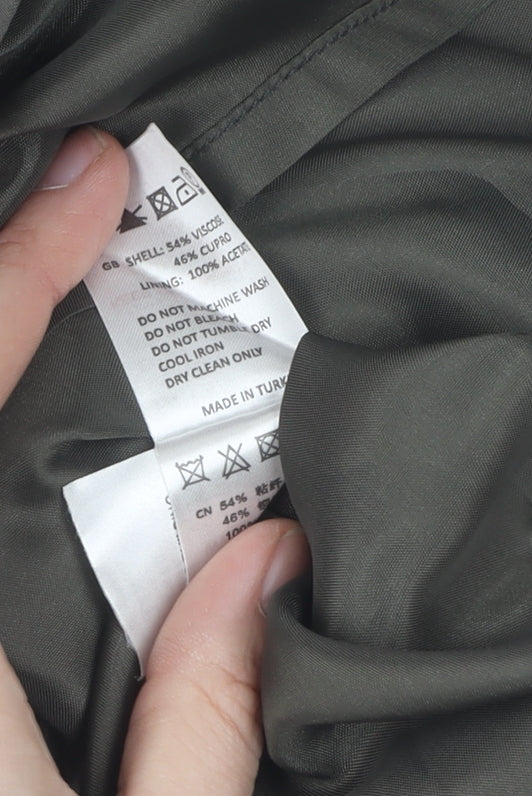 Reiss Women's Grey Pleated Knee Length Skirt Size 8