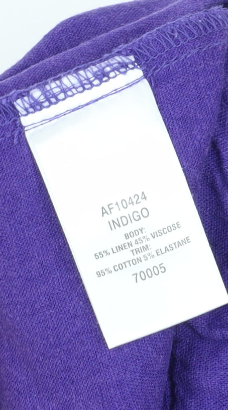 Cotton Traders Women's Purple Bermuda Shorts Size 12 Relaxed