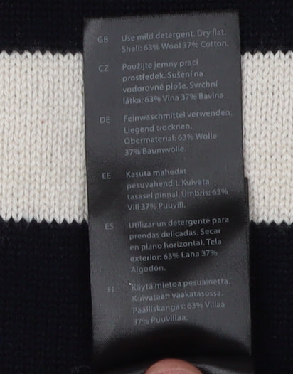 COS Women's Black Striped Pullover Jumper XS