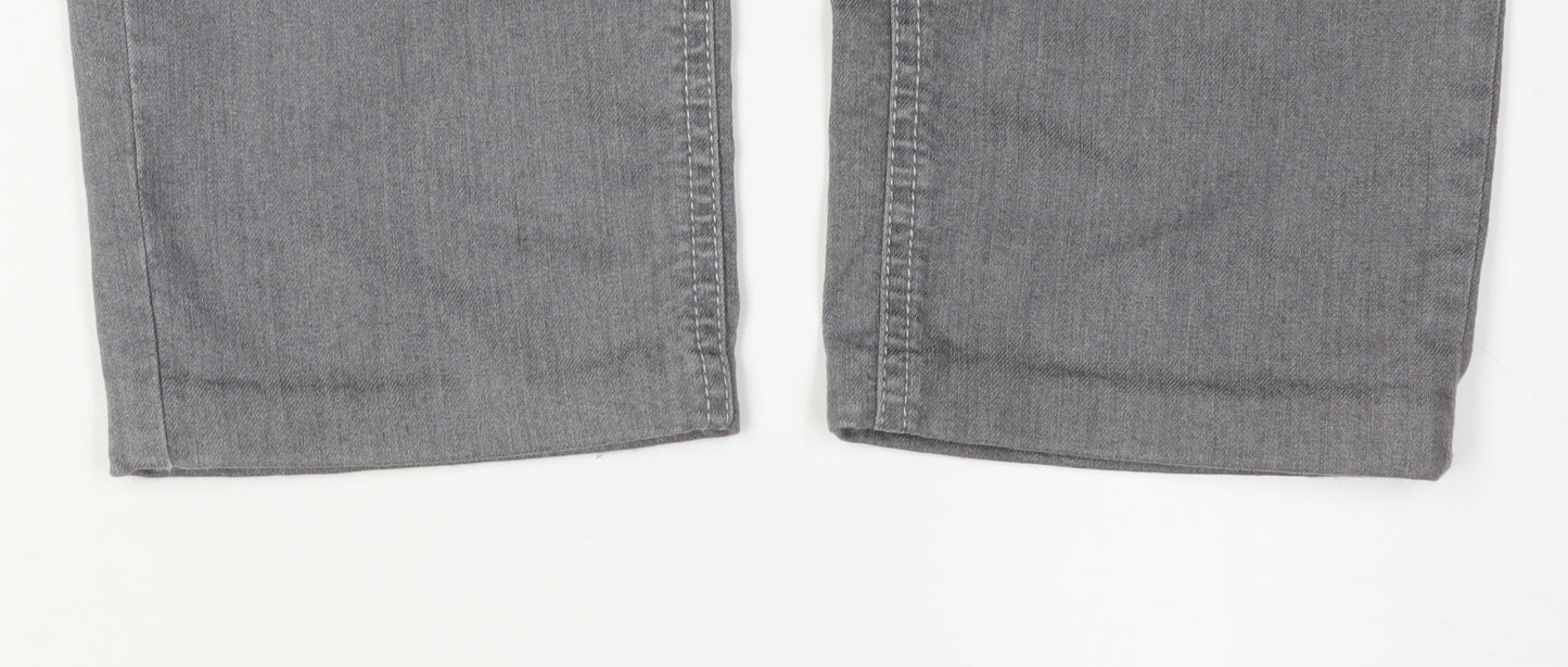 Gelco Women's Grey Straight Leg Jeans, Size 10
