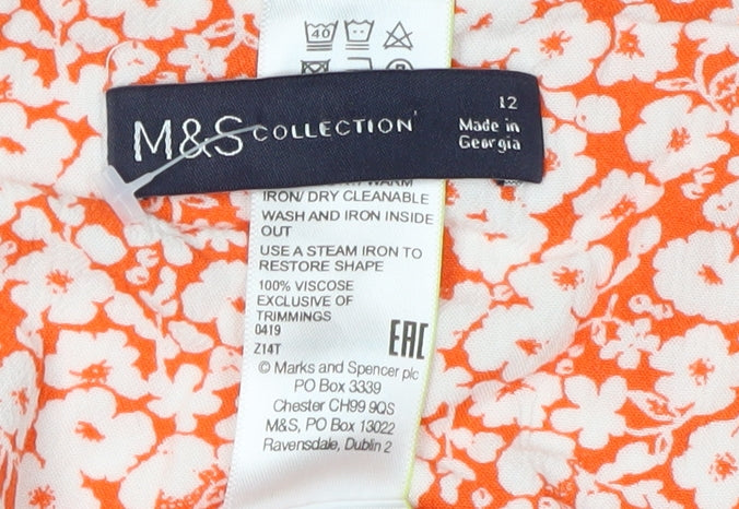 Marks and Spencer Women's Floral Blouse, Size 12