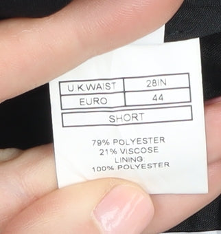 Moss London Women's Black Regular Straight Trousers