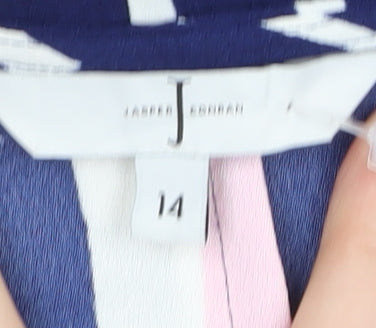 Jasper Conran Women's Geometric Blouse Multicoloured Size 14