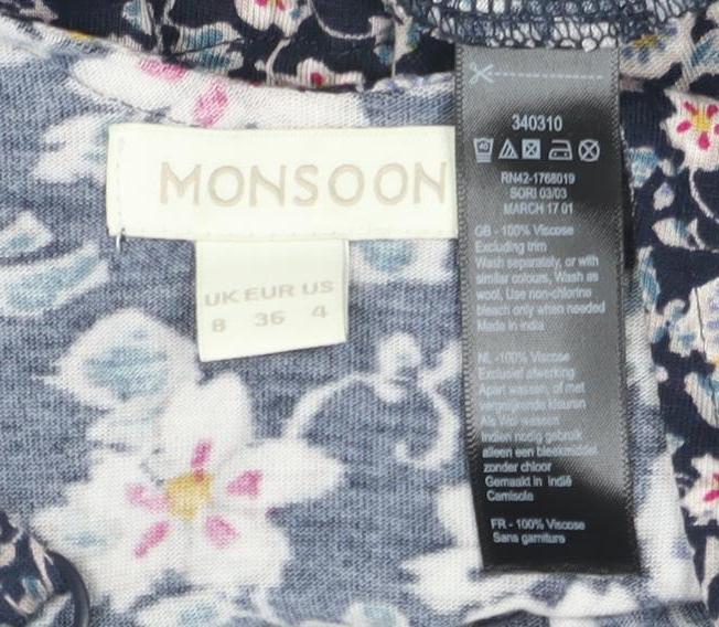 Monsoon Women's Floral Camisole Blouse Size 8