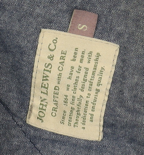 John Lewis & Co. Men's Black Quilted Jacket S