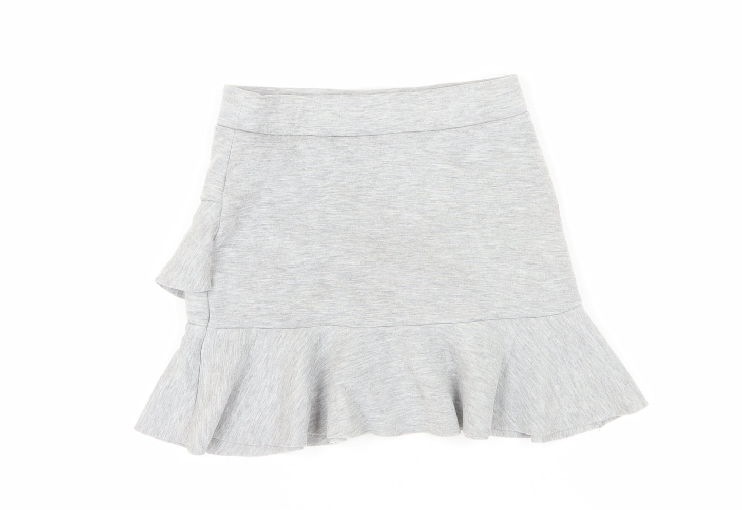 Marks & Spencer Girls Grey Ruffle Skirt 7-8 Years
