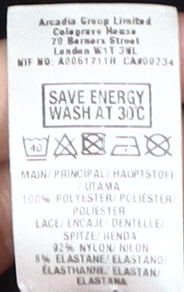 Dorothy Perkins Black High Neck Blouse, Size 10