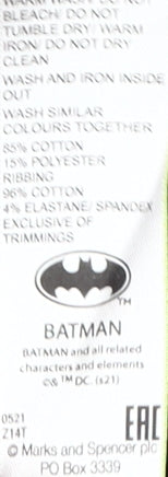 Marks and Spencer Boys Blue Batman Pullover Sweatshirt 2-3Y