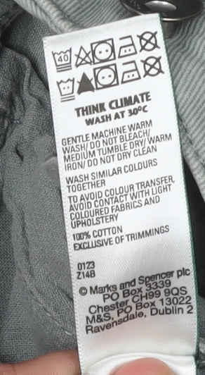 Marks and Spencer Girls Green Chino Shorts 13-14 Years