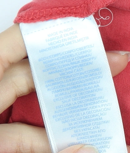 Ralph Lauren Red Cotton T-Shirt, 6-9 Months, Unisex Toddler