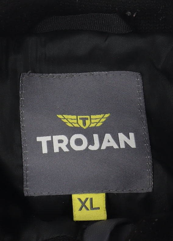 Trojan Men's Black XL Fleece Pullover Sweatshirt