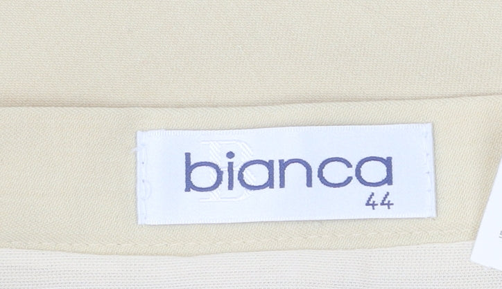Bianca Women's Beige Pencil Skirt, Size 16, Polyester