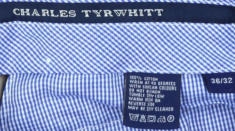 Charles Tyrwhitt Men's Beige Chino Trousers, Size 36