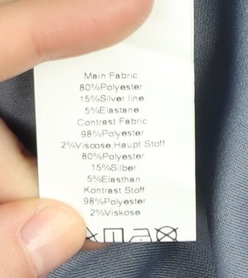 Hanna Nikole Women's Blue Sheath Dress Size 20