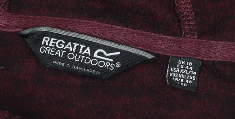 Regatta Unisex Adults Red Pullover Hoodie Size 18