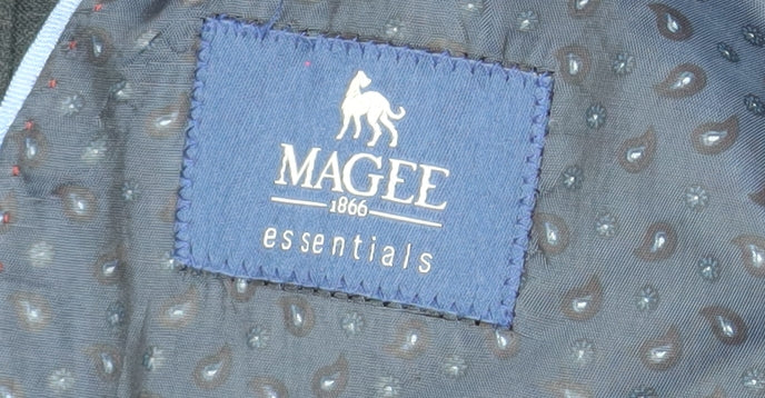 Magee Men's Black Blazer Jacket, Size 44, Regular Fit, Formal