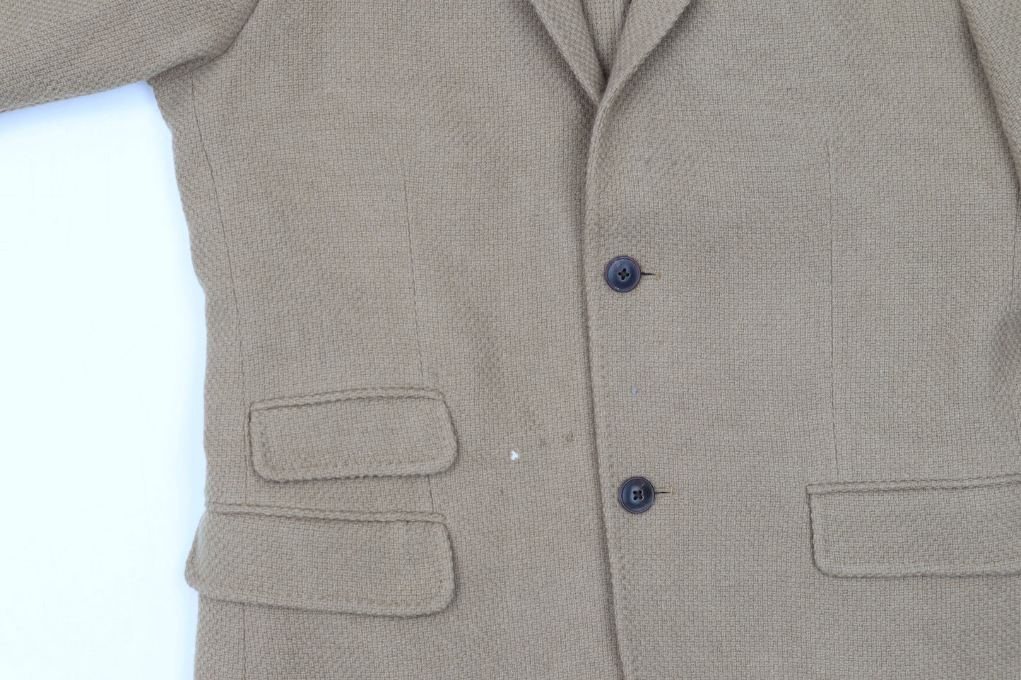 Massimo Dutti Men's Beige Blazer, Size 40, Formal