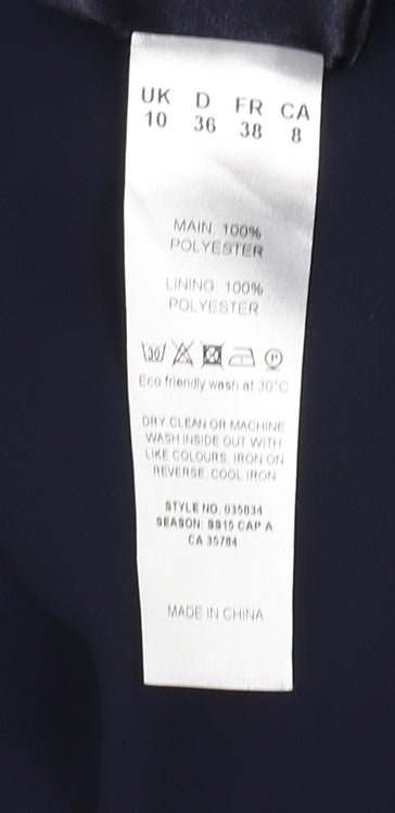 Jacques Vert Women's Blue A-Line Midi Skirt, Size 10