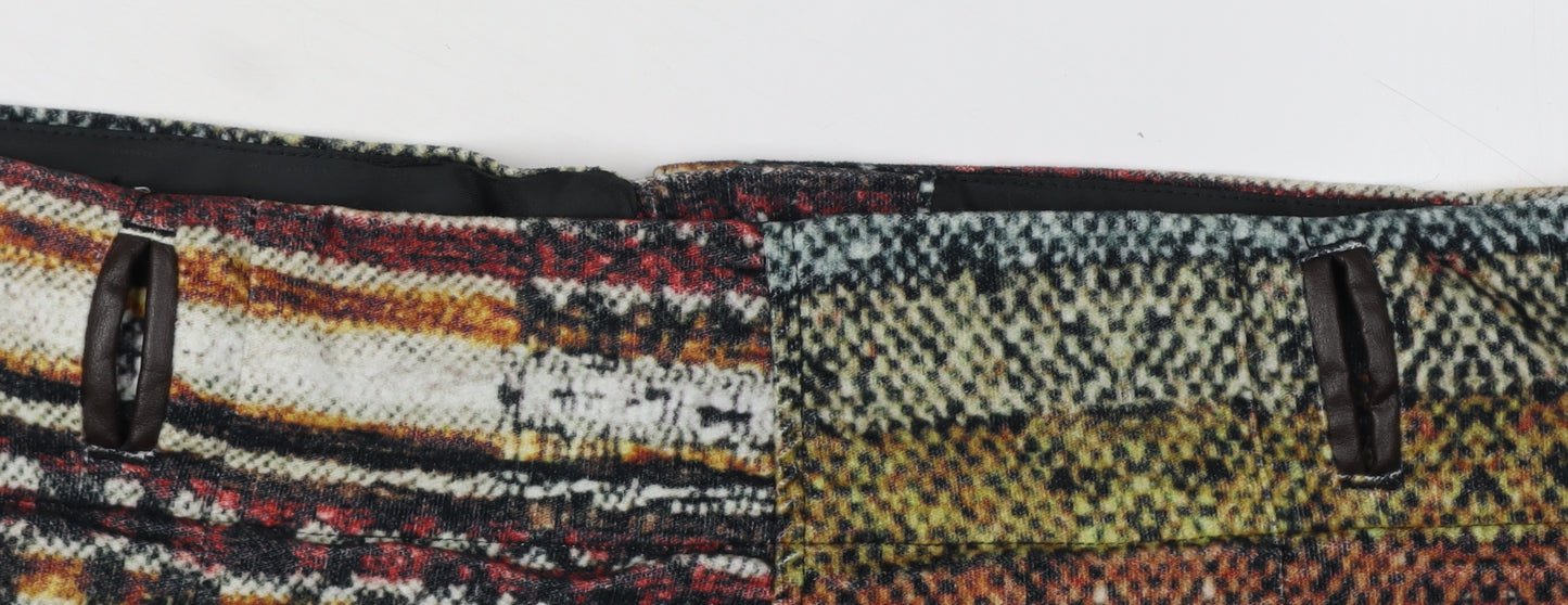 Desigual Women's Multicoloured Geometric Skirt Size 16