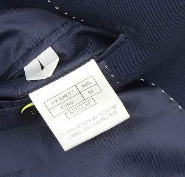 Moss London Men's Blue Slim Fit Blazer 44R