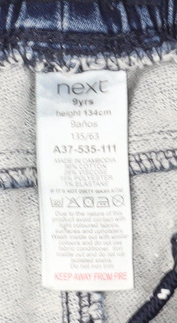 Next Boys Blue Denim Bermuda Shorts, Size 9 Years