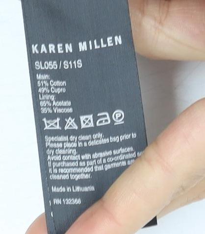 Karen Millen Women's Black Pencil Skirt Size 10