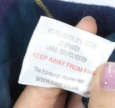 The Edinburgh Woollen Mill Women's Multicoloured Plaid Skirt