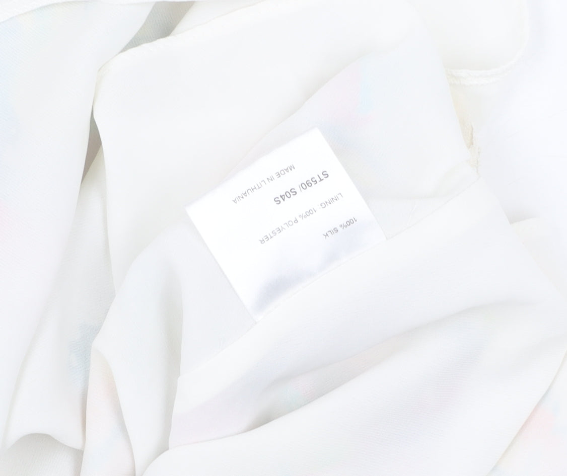 Whistles Women's Multicoloured 12 Pleated Silk Skirt